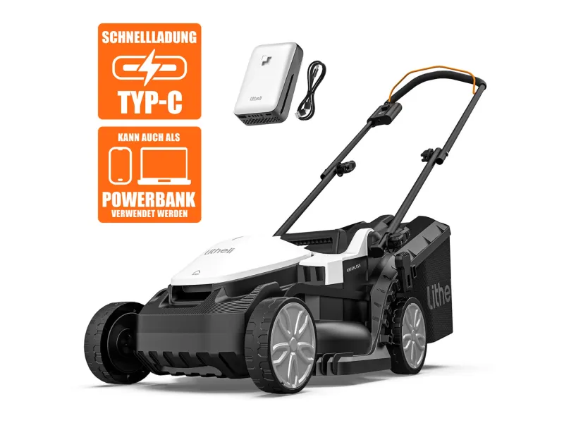 Litheli U20 Akku-Rasenmäher 20 V EGT010157 inkl. Akku 4.0 Ah