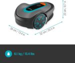 Gardena SILENO minimo 500 m² Mähroboter: Intelligenter Rasenmäher mit optimaler Konnektivität, programmierbar mit der Gardena Bluetooth® App, FR/NL Version (15202-26) – Bild 3